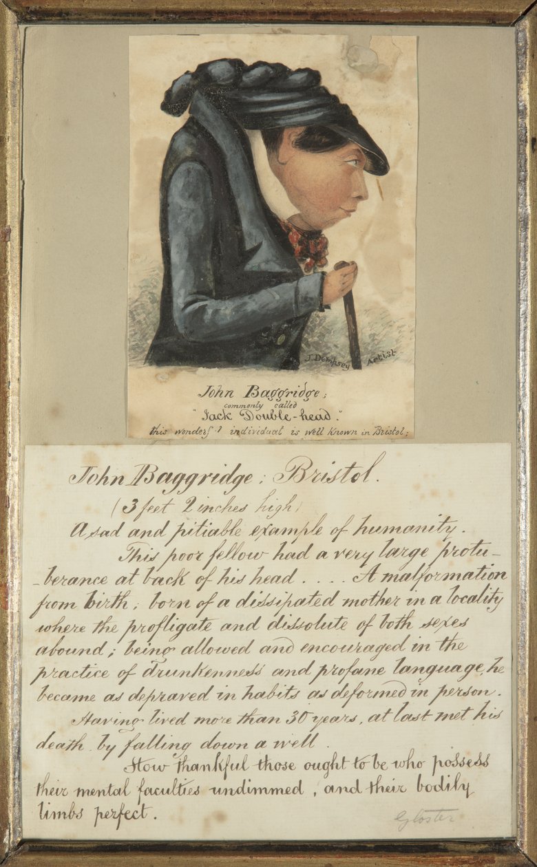 John Baggridge; általában "Jack Double-head" (akvarell papíron) alkotó: John Church Dempsey