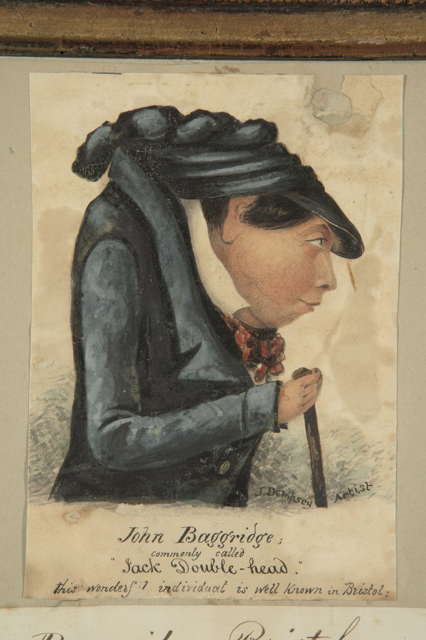 John Baggridge; általában "Jack Double-head" (akvarell papíron) alkotó: John Church Dempsey