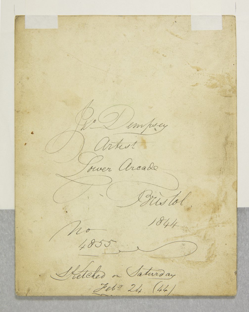 Fiatal portréja, fordítva alkotó: John Church Dempsey