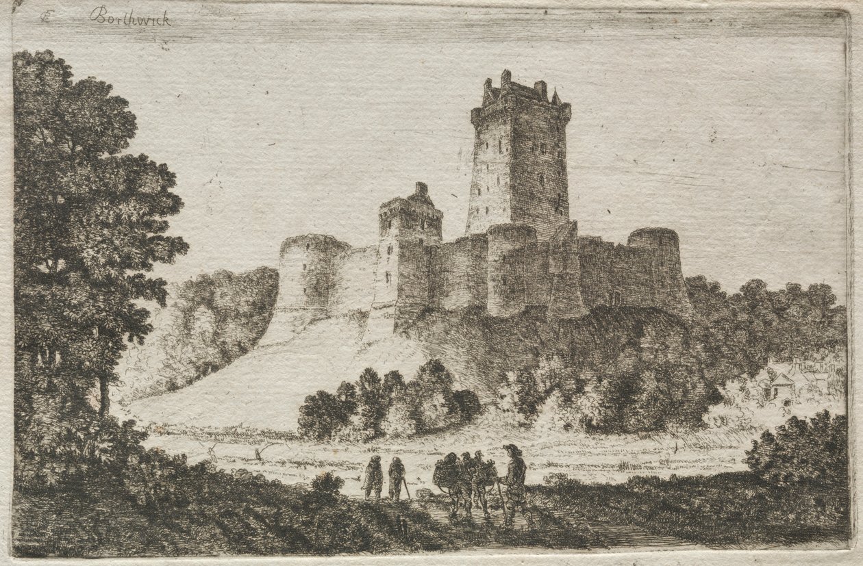 Borthwick kastély keletről alkotó: John Clerk of Eldin