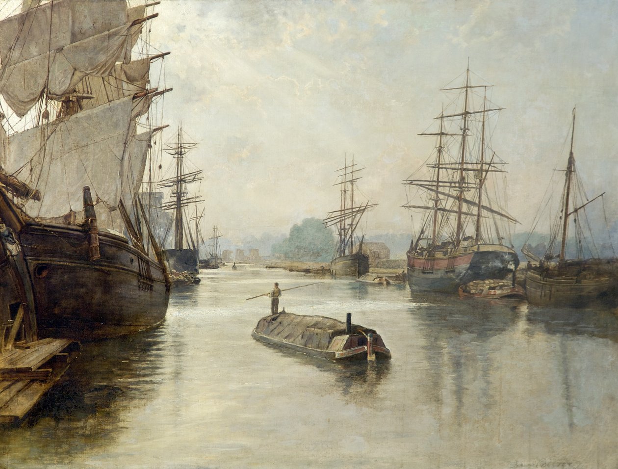 Gloucester Docks, 1922 előtt alkotó: John Collier