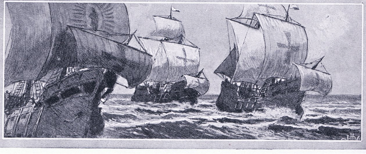 Henry Hudson utolsó utazása 1610. Egy lázadó stáb sodródott, Newnes Pictorial Knowledge, Newnes kiadója, az 1950-es évek körül alkotó: John Collier