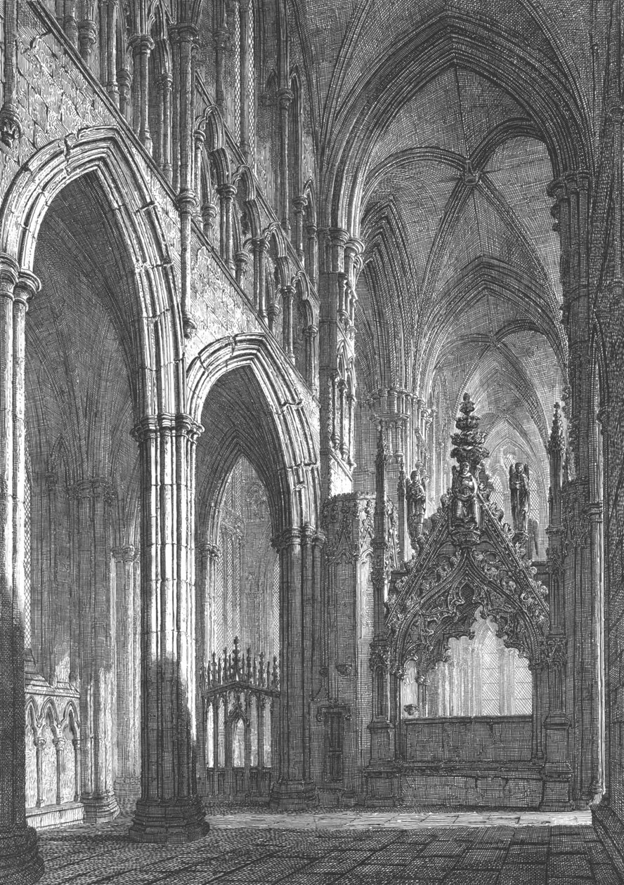 Beverley Minster, Eastern Transept, 19. század eleje alkotó: John Coney