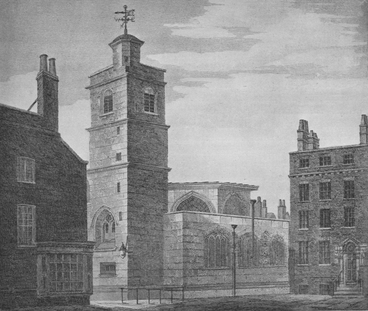 Kisebb Szent Bertalan templom, London City, 1830, 1906 alkotó: John Coney