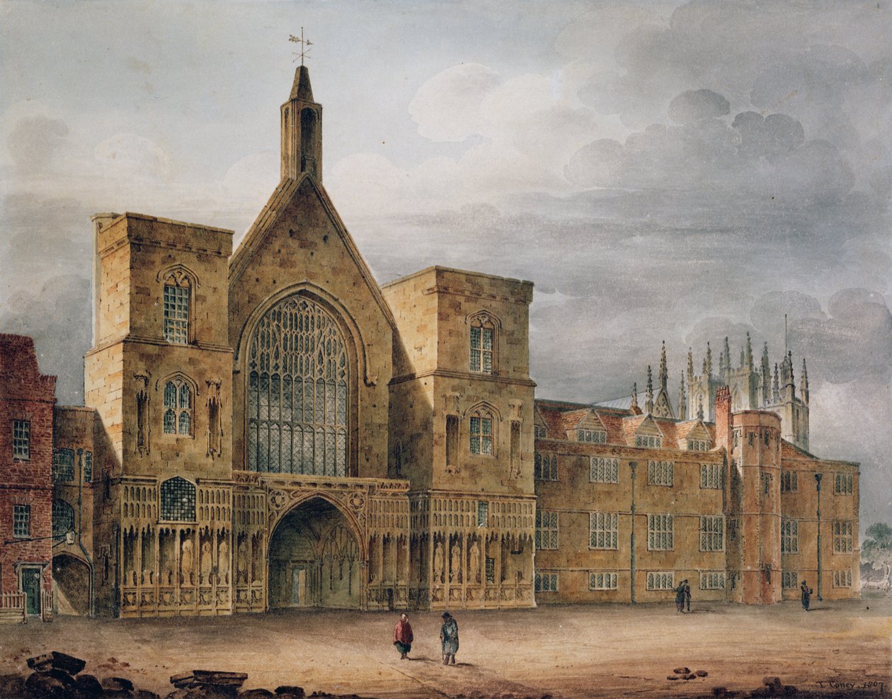 A Westminster Hall bejárata, 1807 alkotó: John Coney