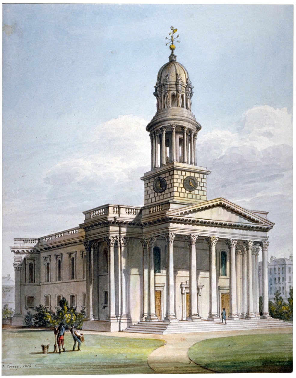 St Marylebone New Church, London, 1816. alkotó: John Coney