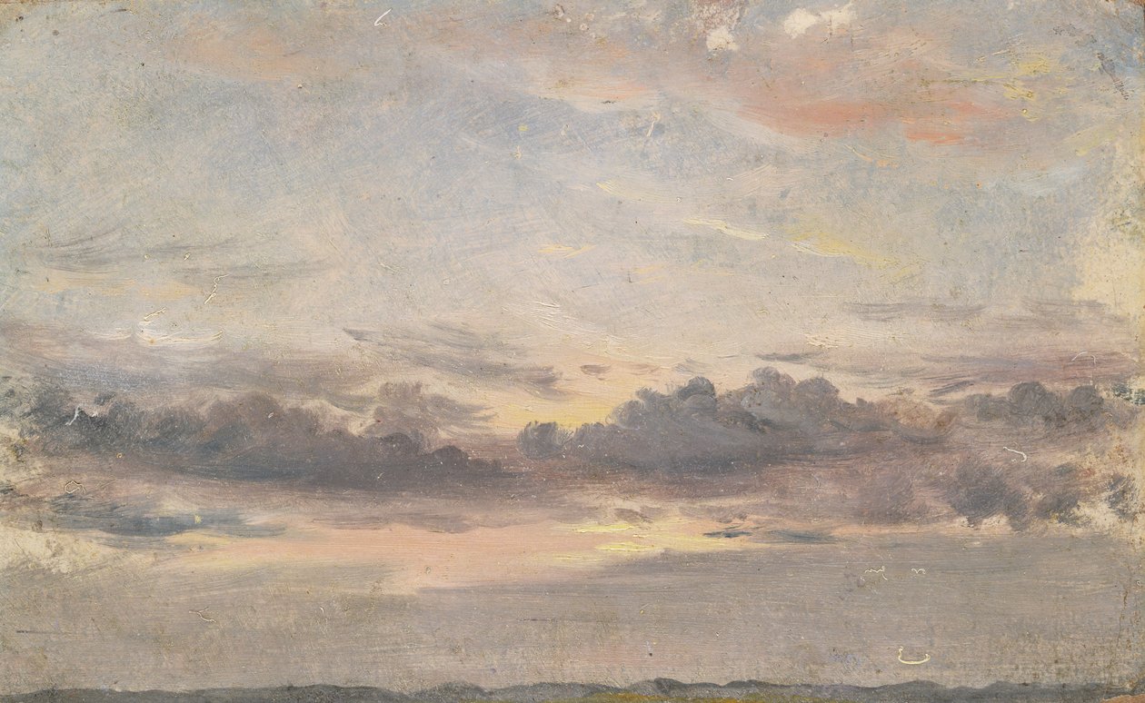 A Cloud Study, Sunset, 1821 körül (olaj, papír, malomtáblán) alkotó: John Constable