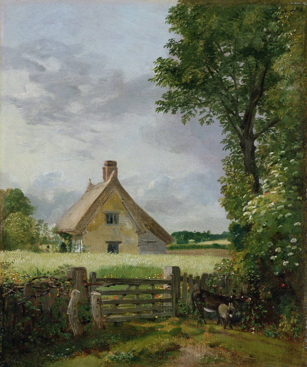 Egy házikó a kukoricamezőn alkotó: John Constable
