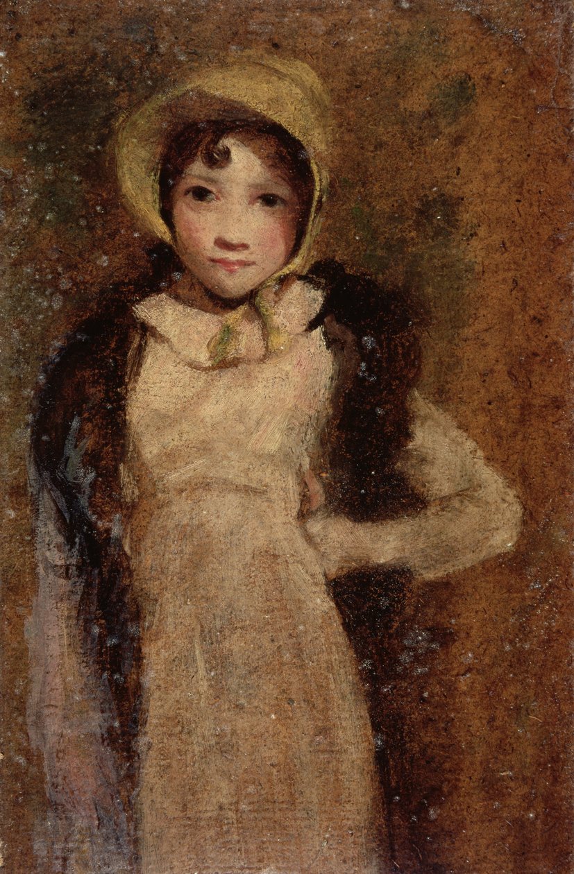 Egy lány, akiről azt gondolják, hogy a művész lánya (a fedélzeten olaj, papír) alkotó: John Constable