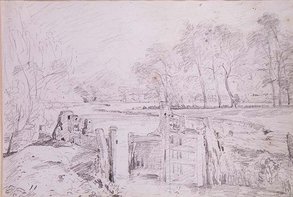 Zár a Stouron alkotó: John Constable
