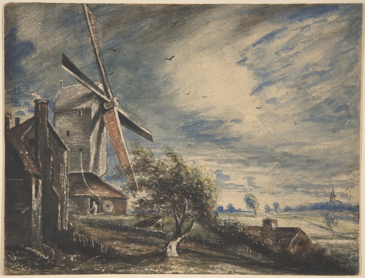 Egy malom Colchester közelében alkotó: John Constable