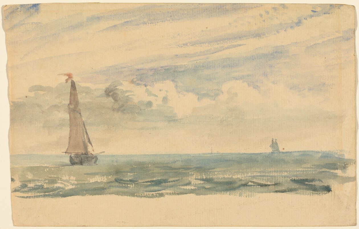 Tengeri tájkép két vitorlással alkotó: John Constable