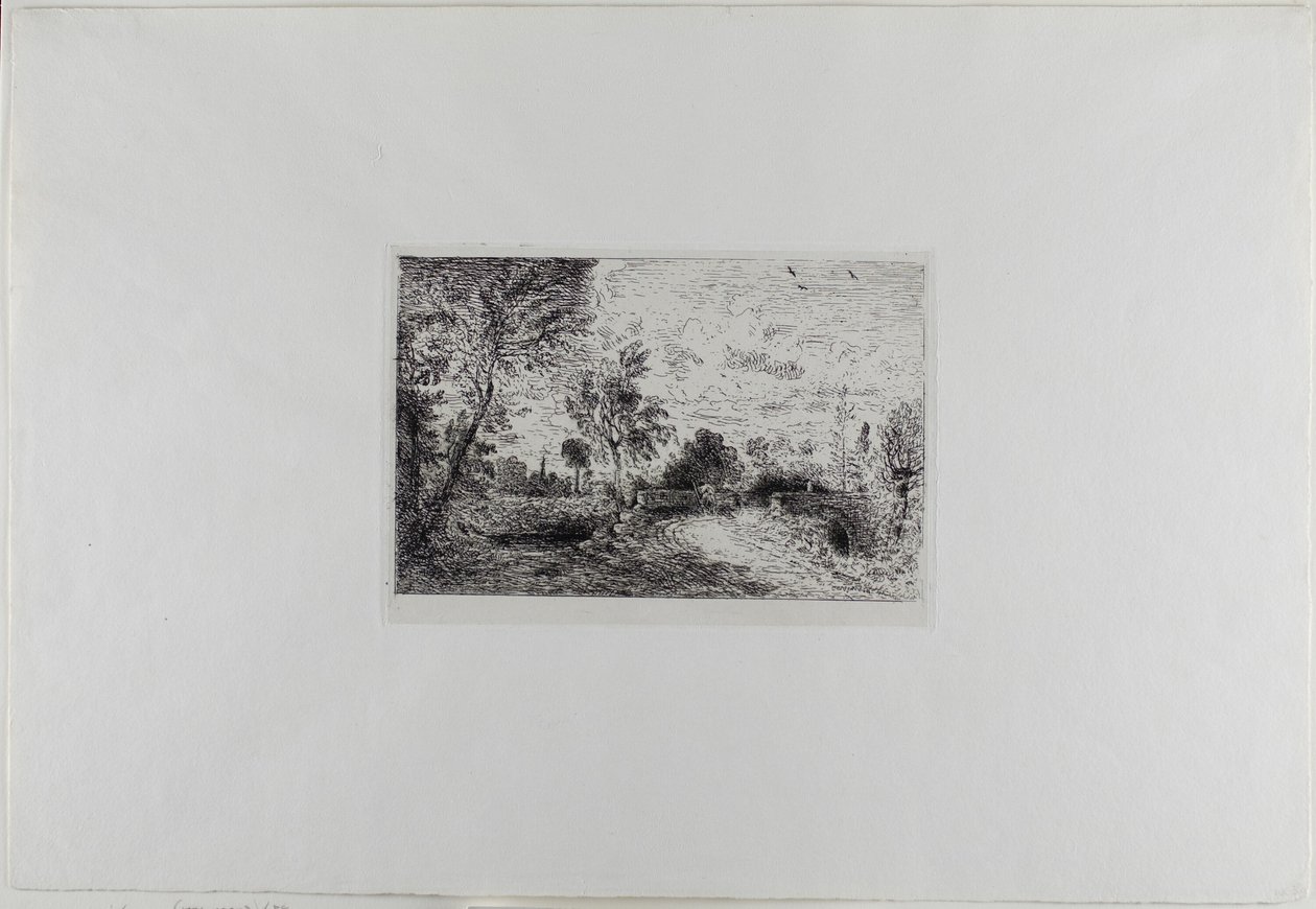 Egy régi híd Salisburyben alkotó: John Constable