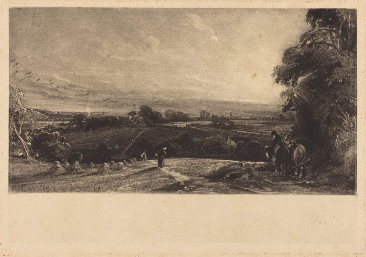 Őszi naplemente alkotó: John Constable