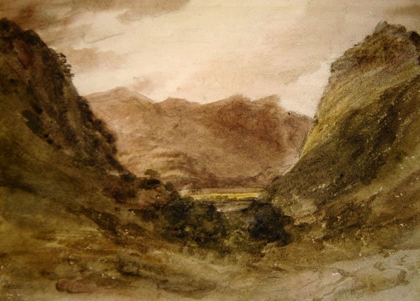Borrowdale (akvarell papíron) alkotó: John Constable