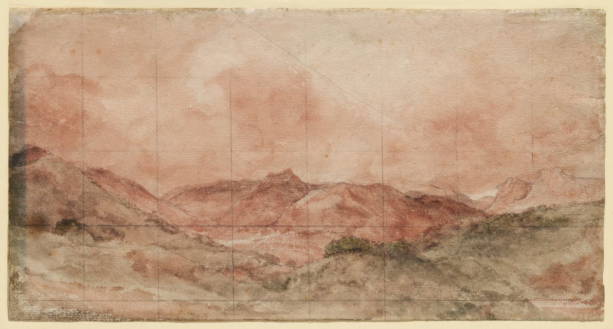Bow Fell és a Langdale Pikes alkotó: John Constable