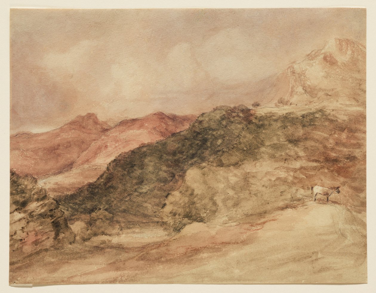 Bow Fell és a Langdale Pikes alkotó: John Constable