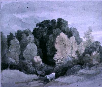 Szarvasmarha az erdő szélén, 1805 körül alkotó: John Constable