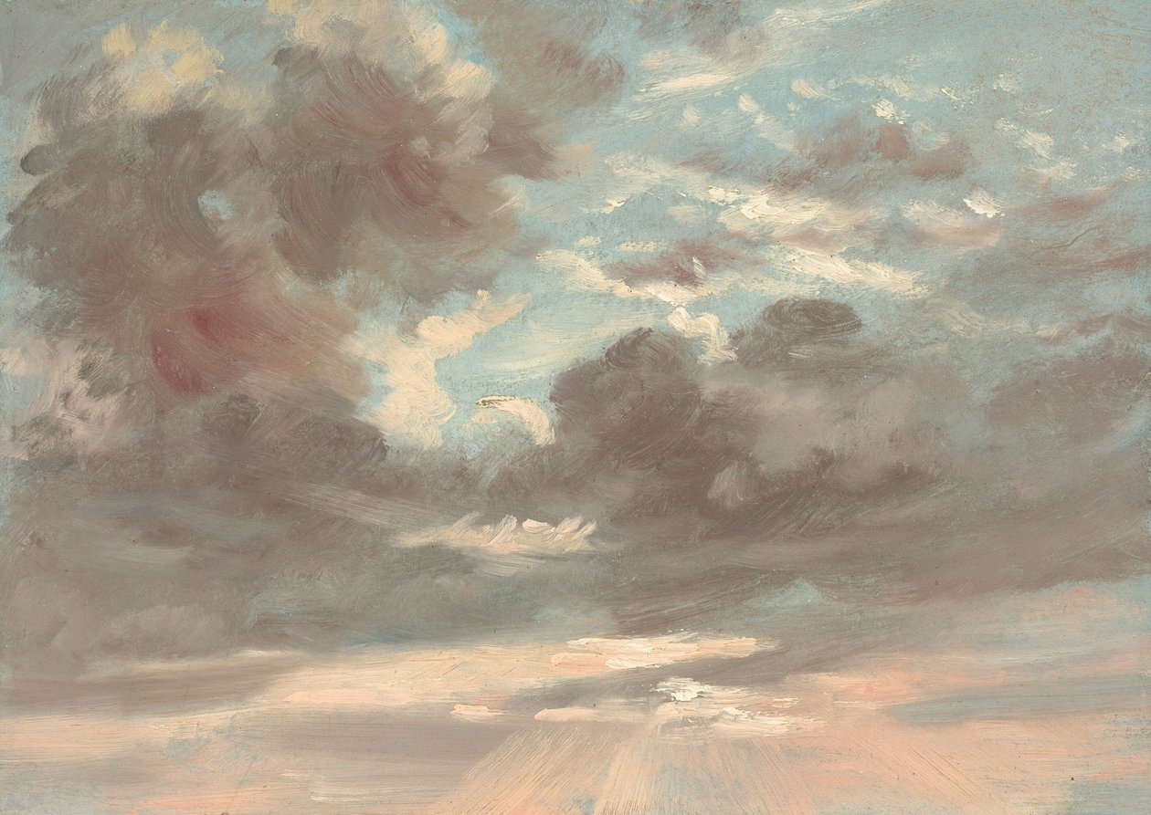 Felhőtanulmány: Viharos naplemente, 1821-1822. alkotó: John Constable