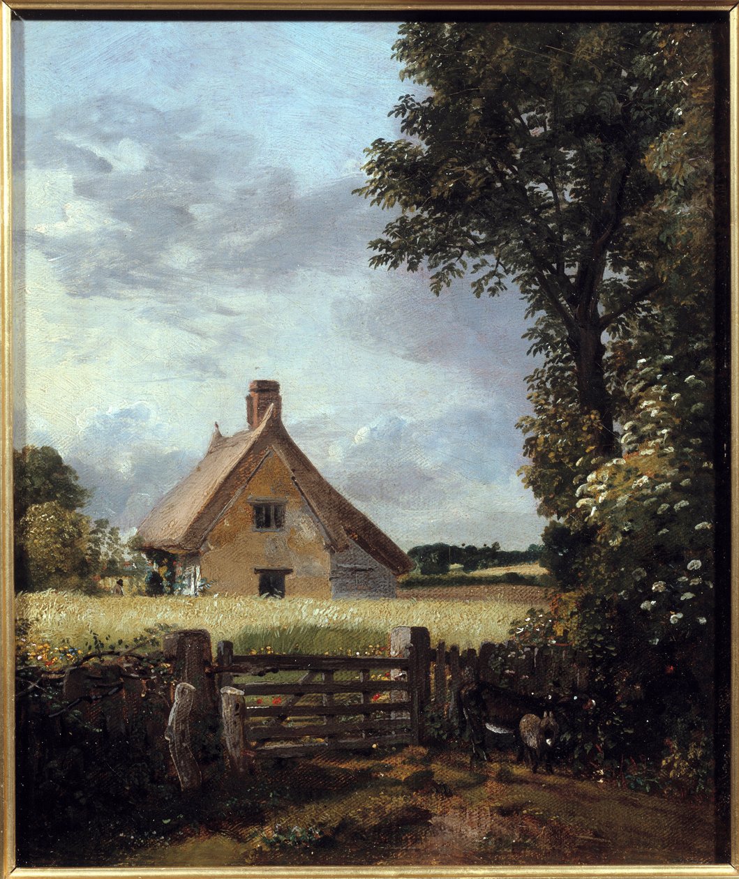 Víkendház búzamezőben. John Constable festménye (1776-1837) alkotó: John Constable