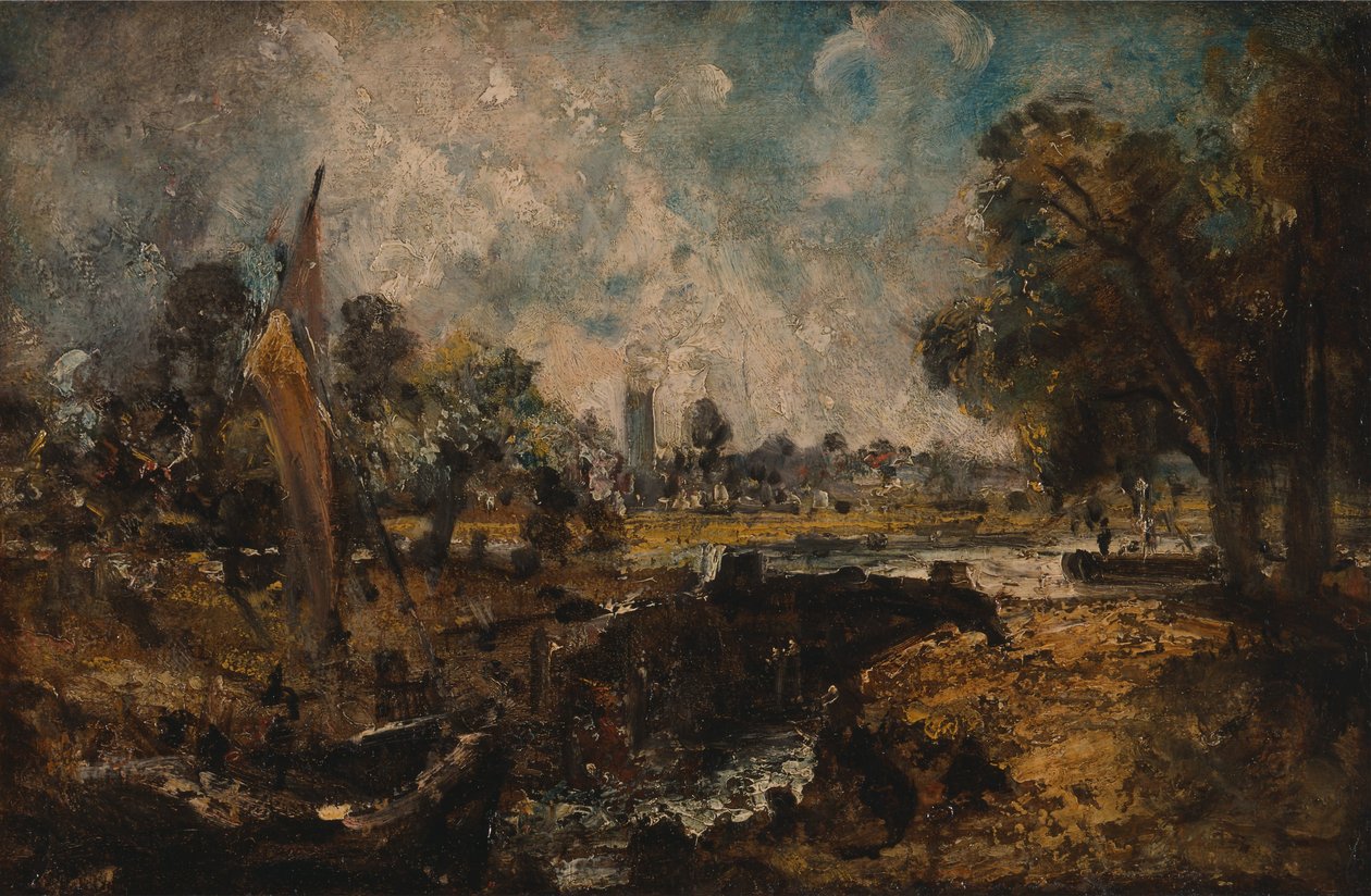 Dedham zsilip alkotó: John Constable