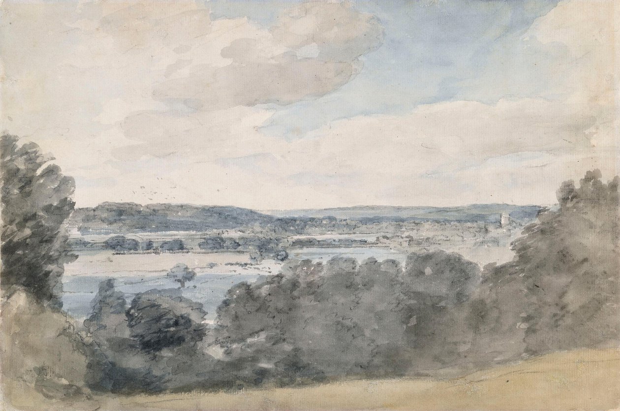 Dedham-völgy, Suffolk, East Bergholt közeléből alkotó: John Constable