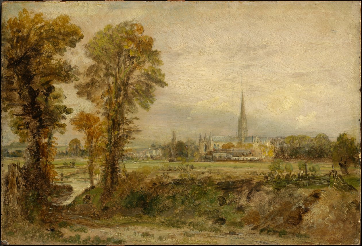 Távoli kilátás a salisburyi székesegyházra alkotó: John Constable