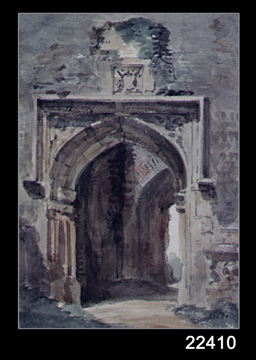 East Bergholt templom: A romtorony déli boltíve, 1806 alkotó: John Constable