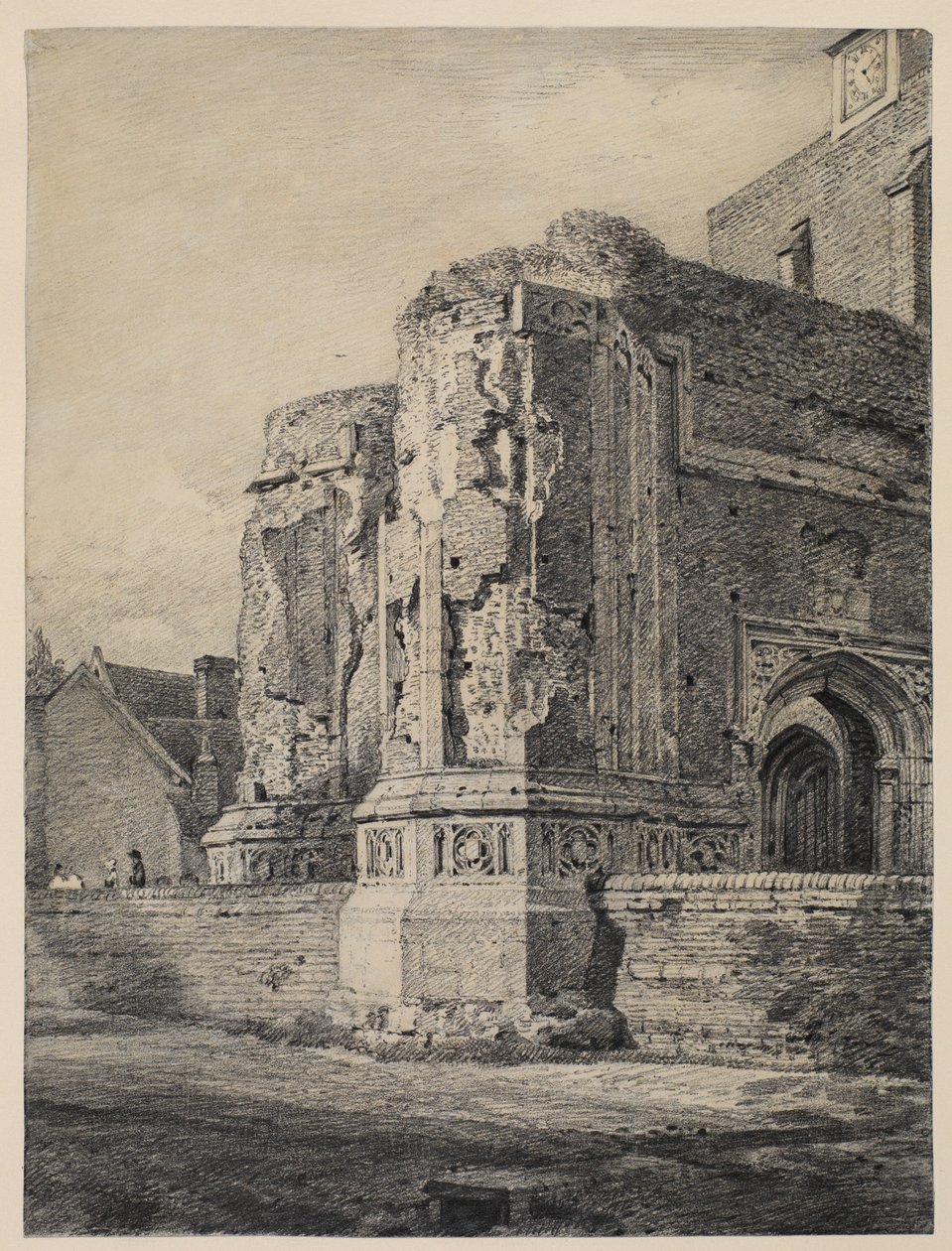 East Bergholt templom, délnyugat felől, 1815-17 alkotó: John Constable