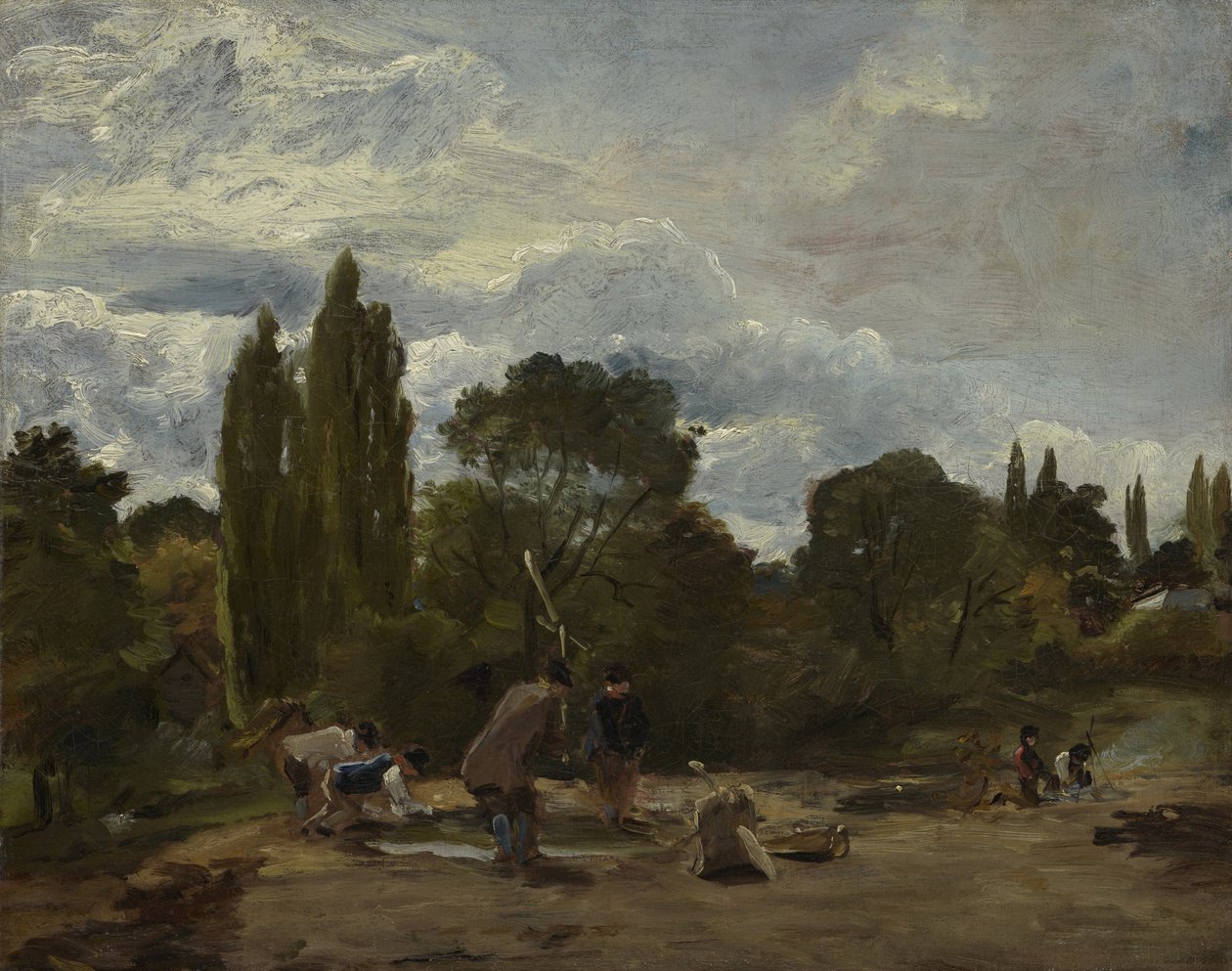 Lecsapó fehérrépafejek, East Bergholt, 1812-15 körül alkotó: John Constable