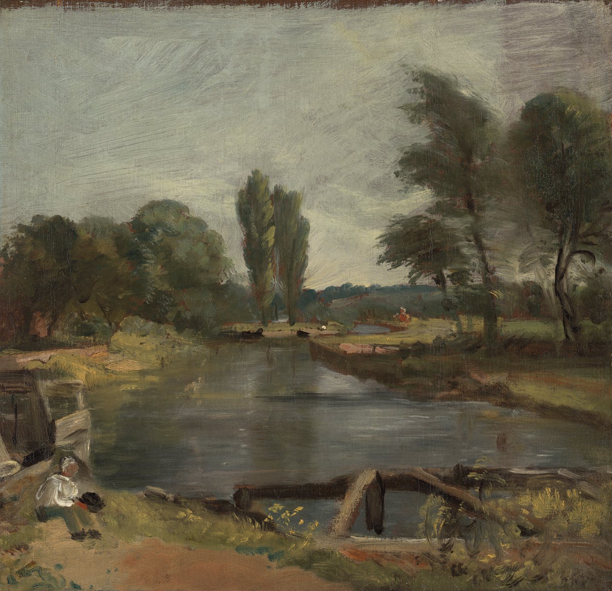 Flatford Lock alkotó: John Constable