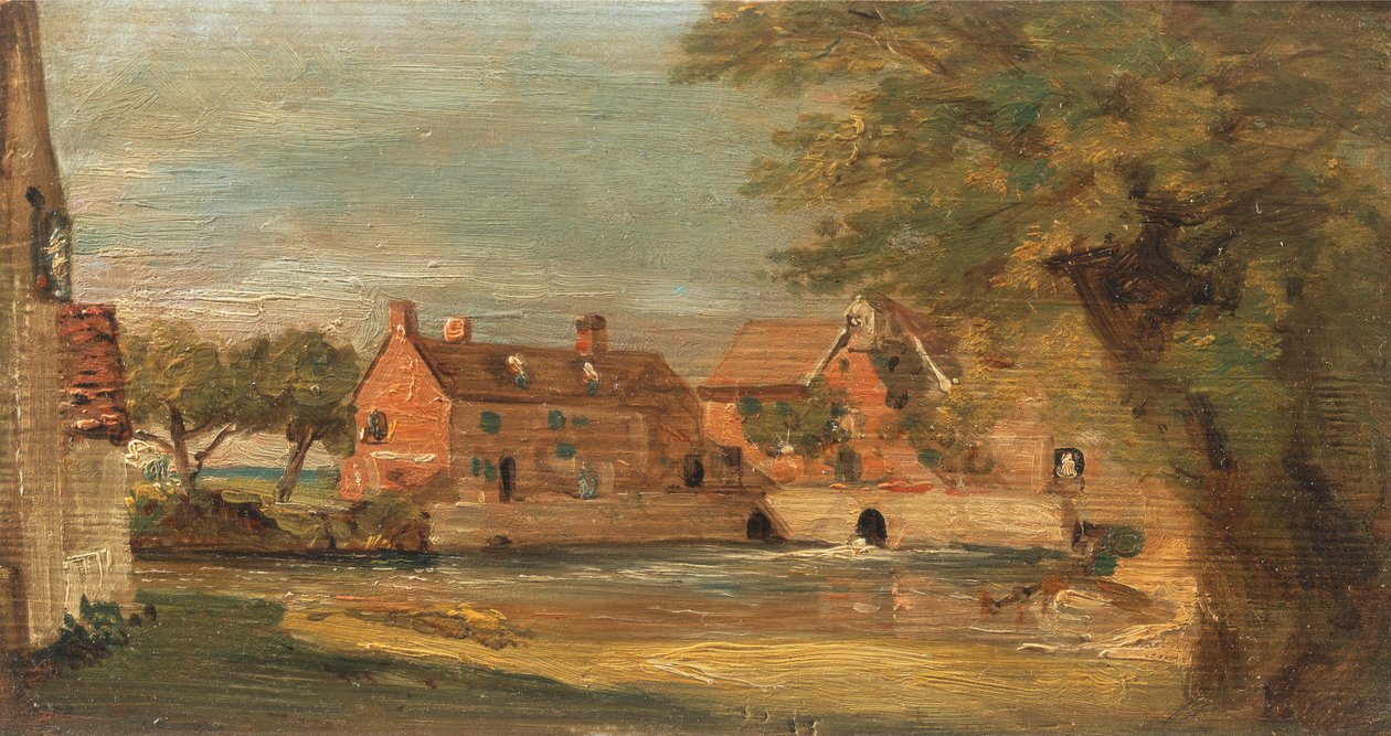 Flatford malom, 1810 és 1811 között. alkotó: John Constable
