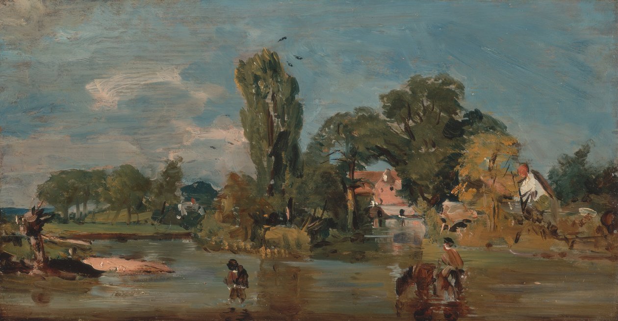 Flatford malom, 1810 és 1811 között. alkotó: John Constable