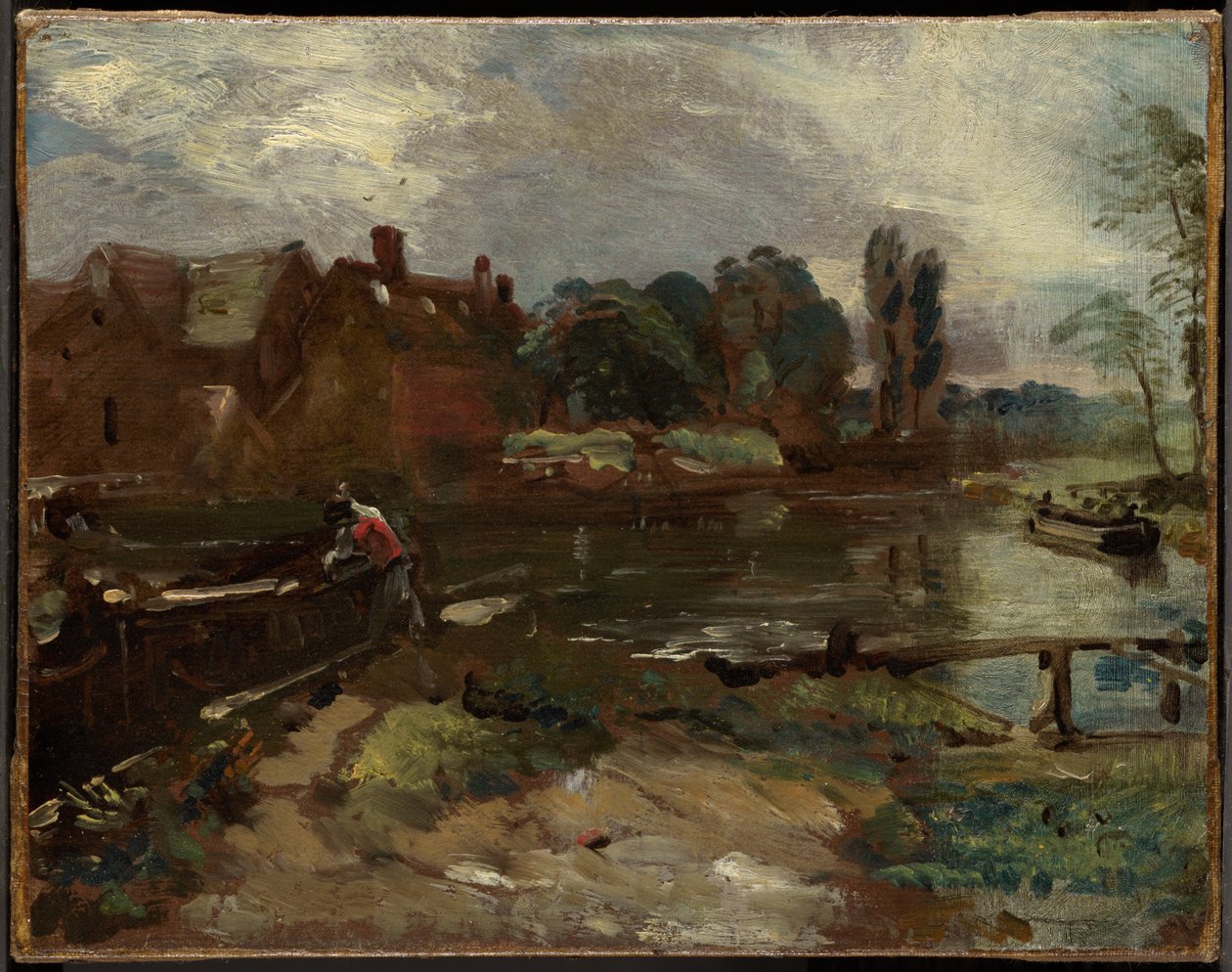 Flatford Mill a zsiliptől nézve alkotó: John Constable