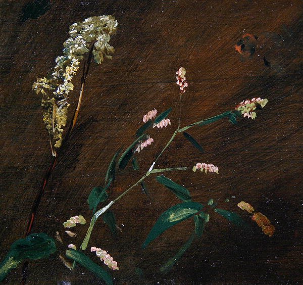 Virágtanulmányok: Persicaria és Meadowsweet (olaj, vászonra fektetve) alkotó: John Constable