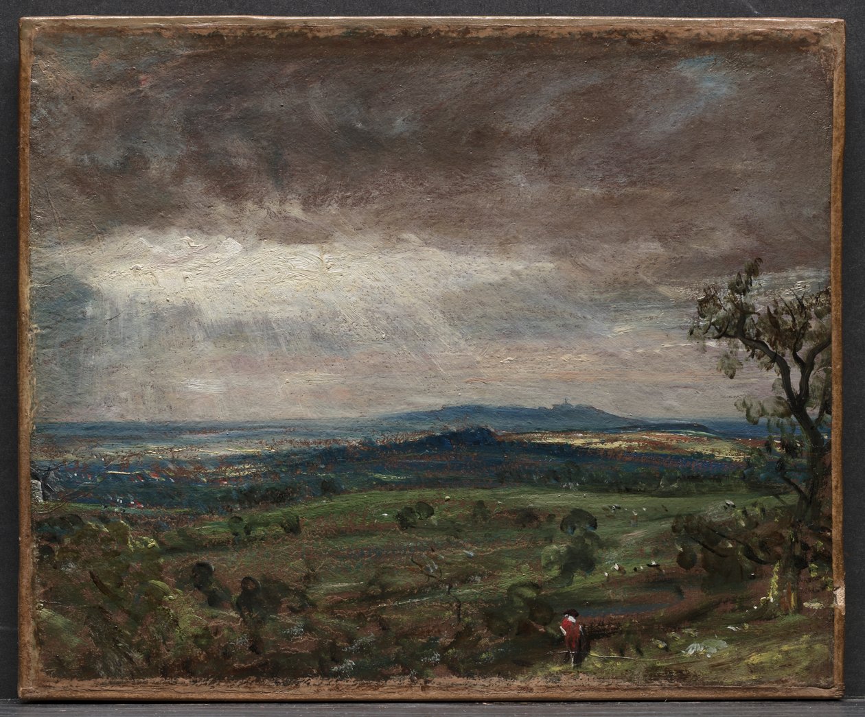 Hampstead Heath, Looking Toward Harrow, c. 1821 (olaj, papír, vászonra festve) alkotó: John Constable