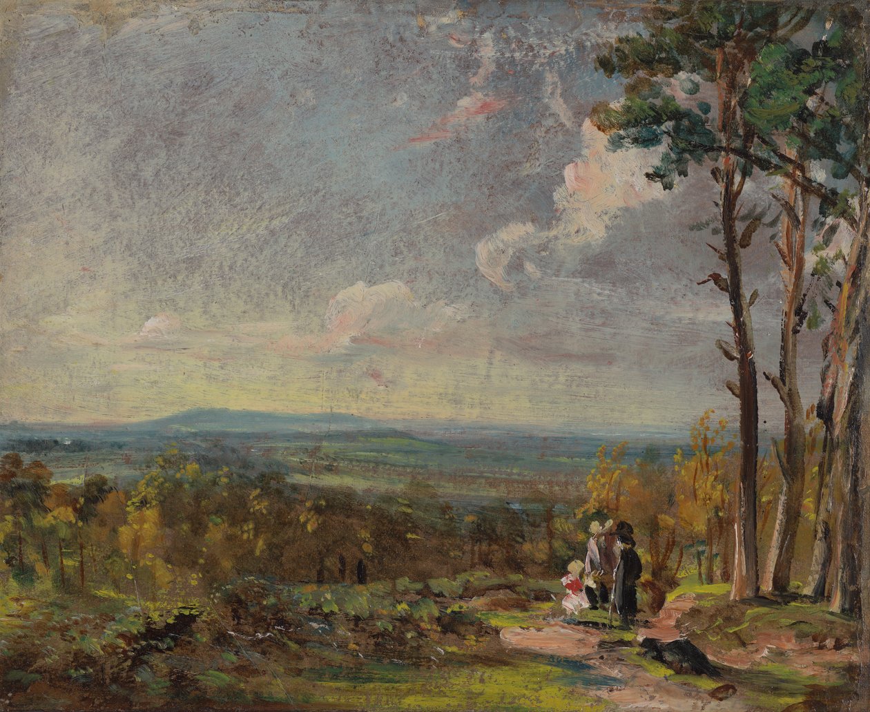 Hampstead Heath Harrow felé néz alkotó: John Constable