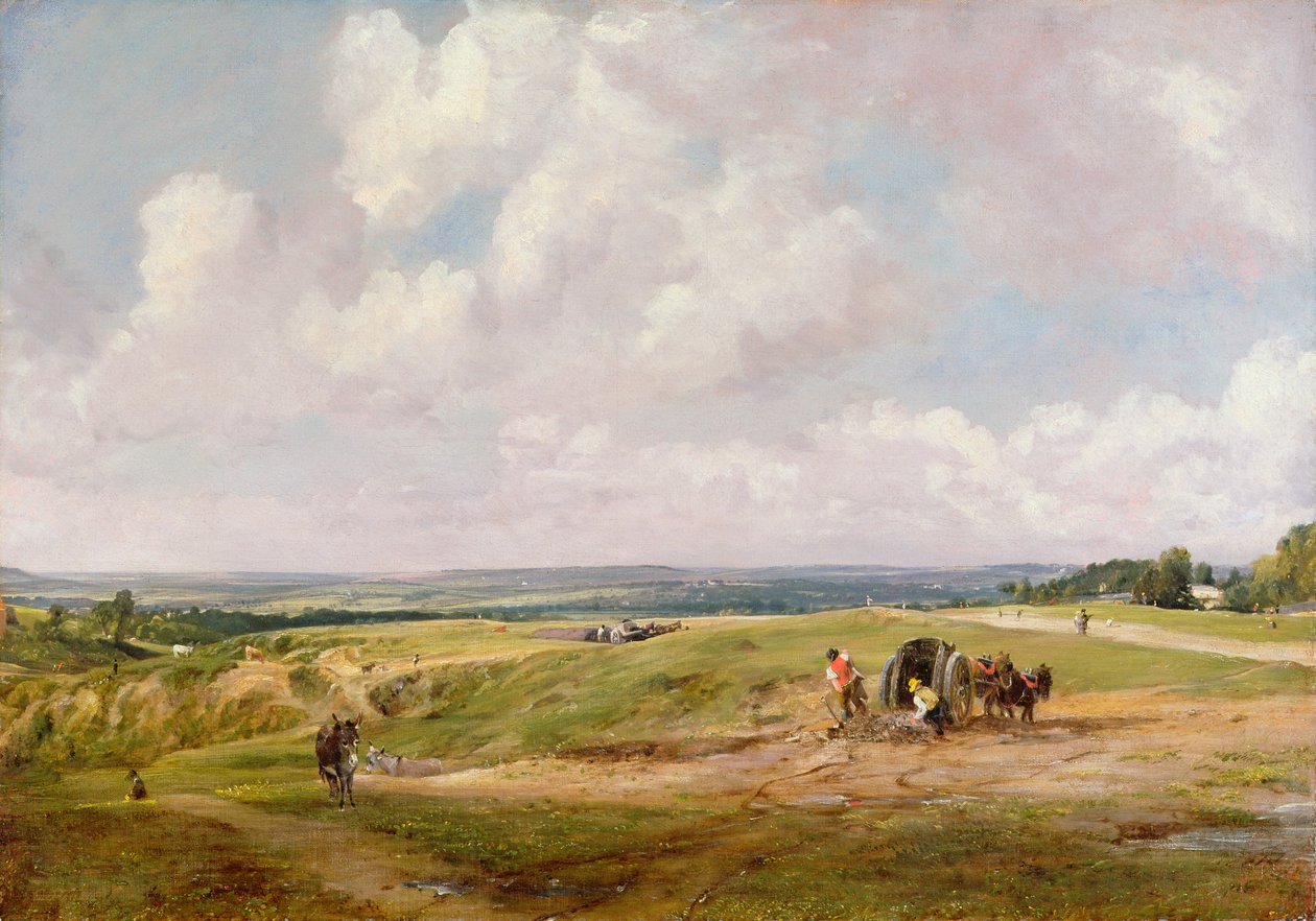 Hampstead Heath, 1820 körül alkotó: John Constable