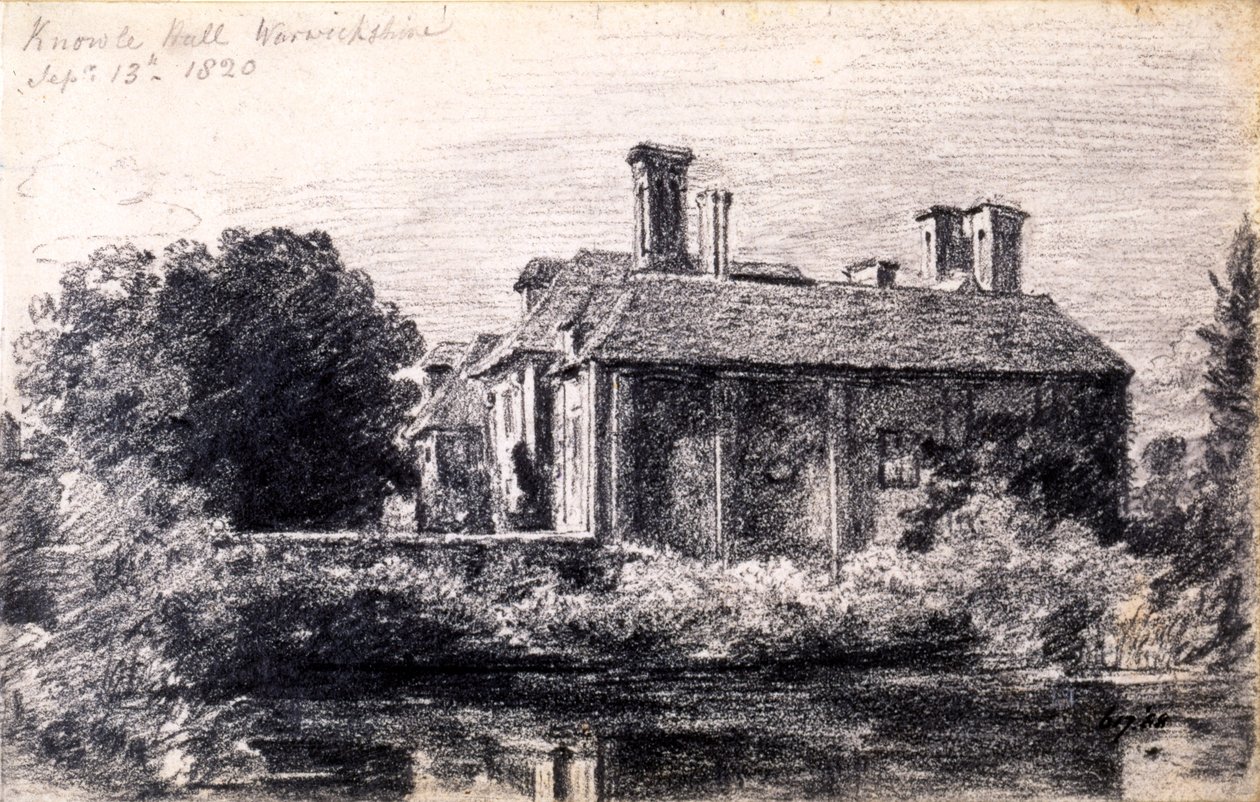Knowle Hall, 1820 alkotó: John Constable
