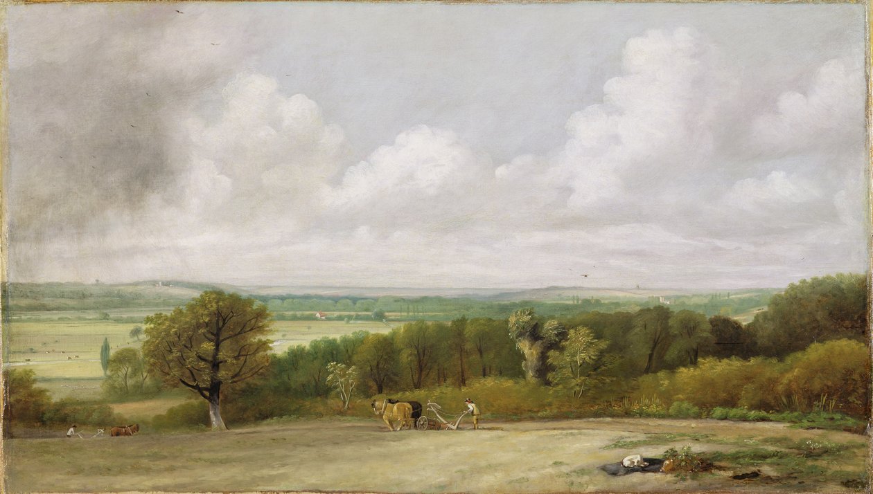 Táj: Szántó jelenet Suffolkban (A Summerland) 1824 körül (olaj, vászon) alkotó: John Constable