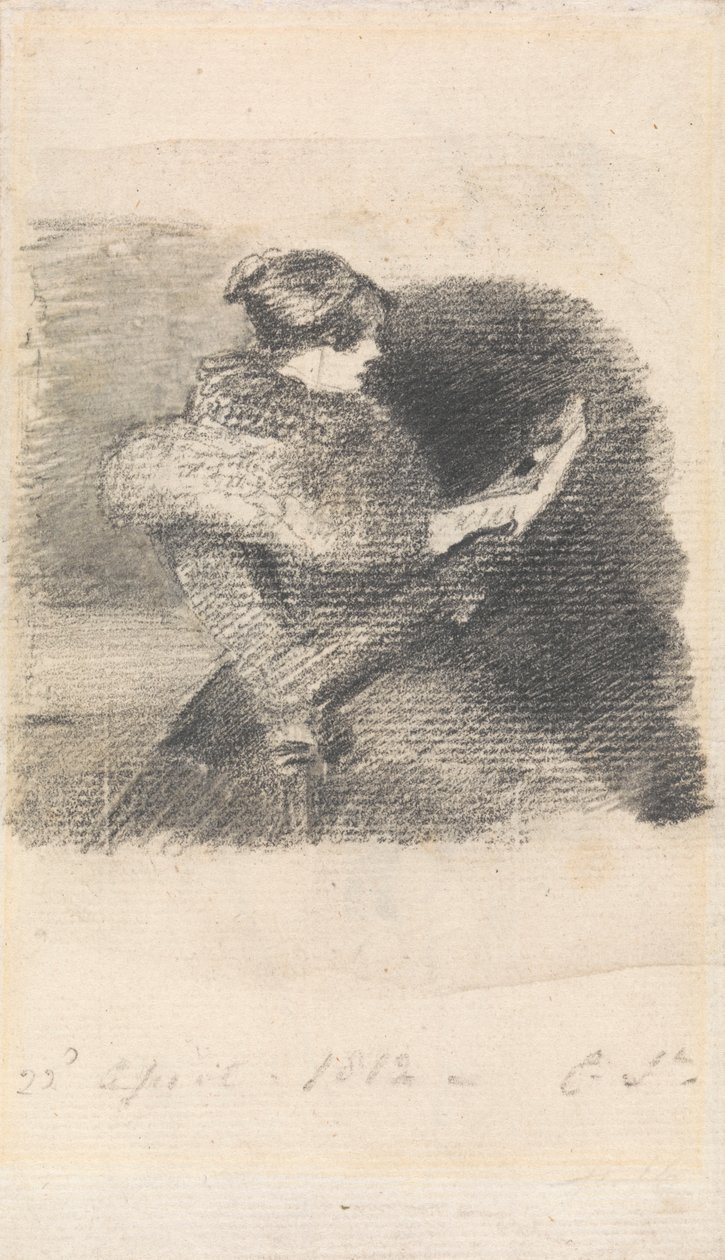 Mary Constable Reading alkotó: John Constable