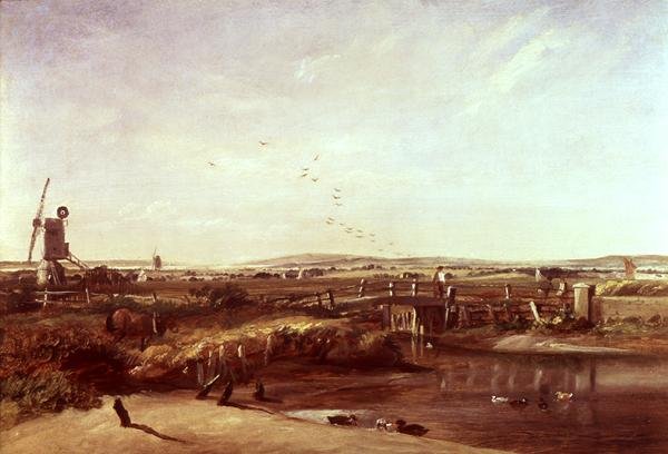 Mistley, a Stour völgye (olaj, vászon) alkotó: John Constable