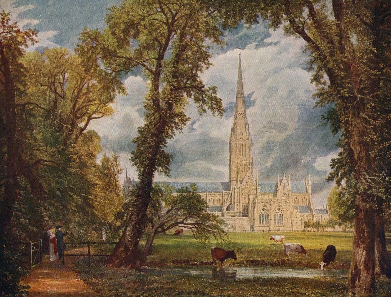 Salisbury székesegyház, 1823, 1915 c alkotó: John Constable