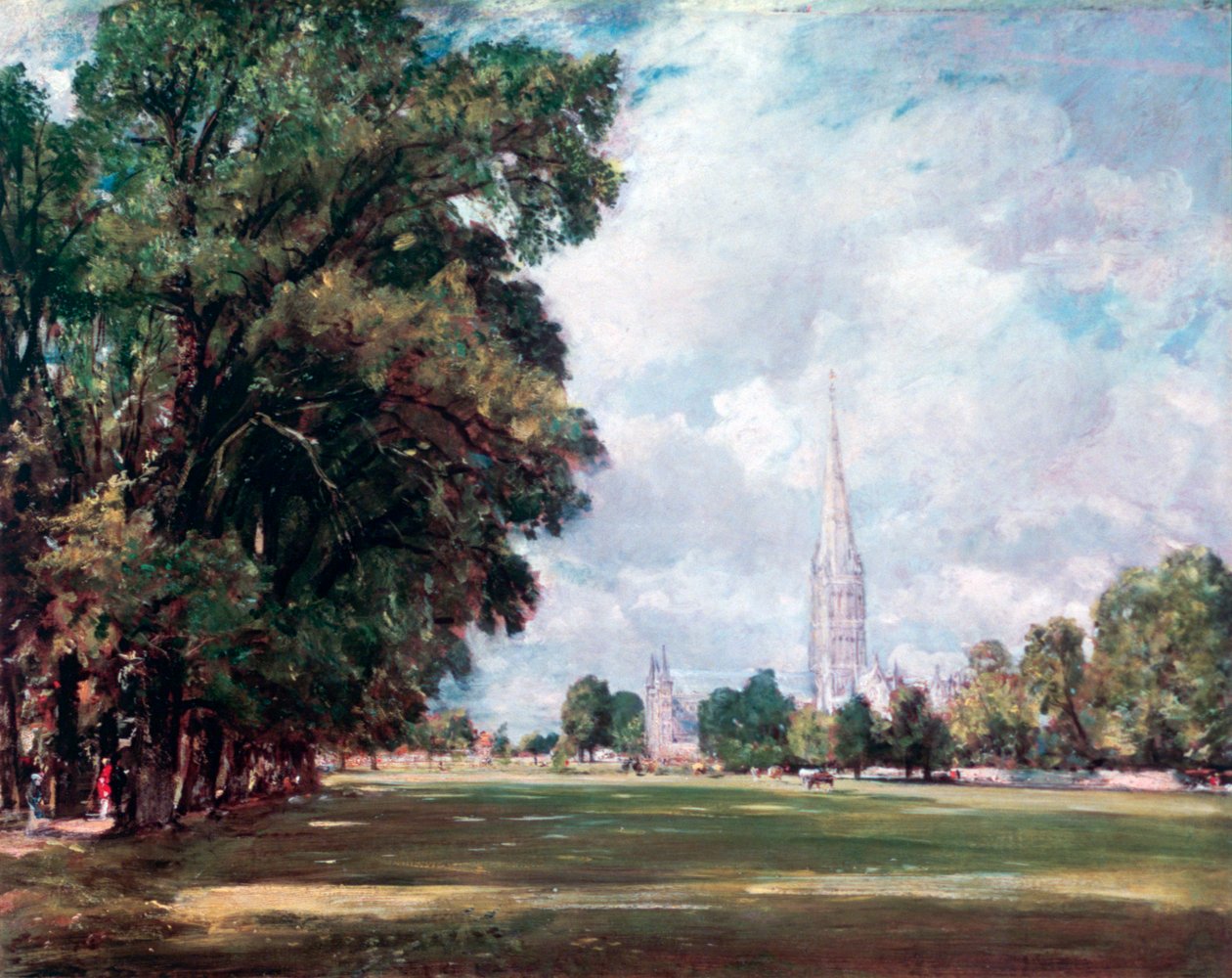 Salisbury katedrálisa Lower Marsh Close-ból, 1820 alkotó: John Constable