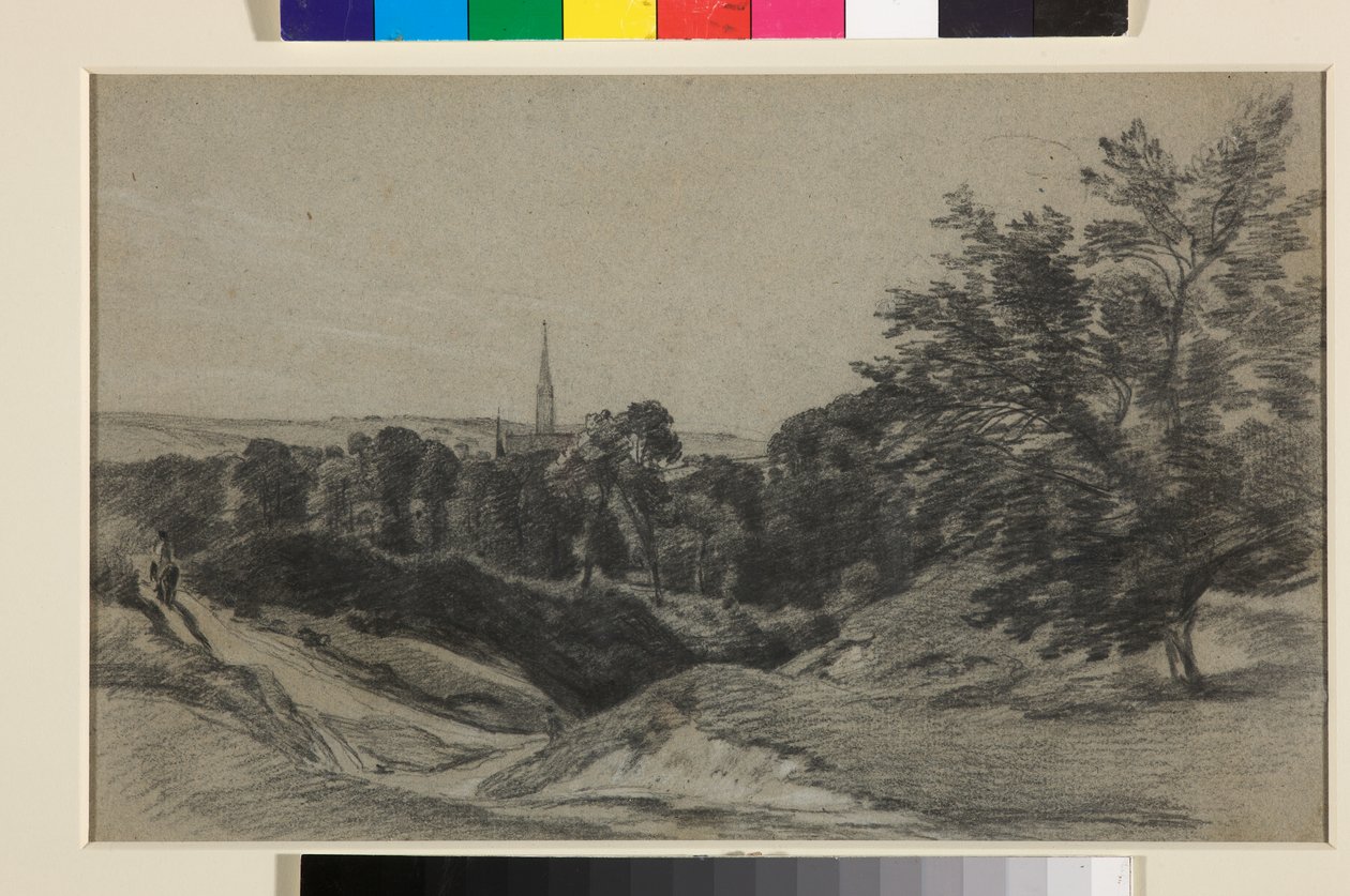 Salisbury katedrális az Old Sarum felől alkotó: John Constable