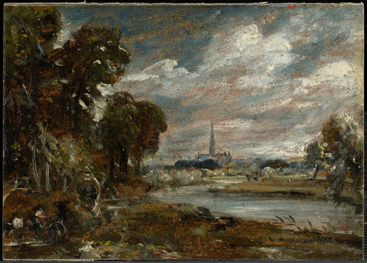 A salisburyi katedrális a Nadder folyó felől alkotó: John Constable