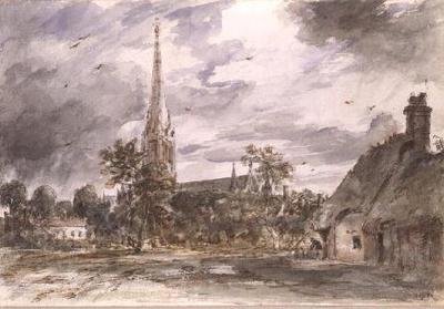 Salisbury katedrális: házikókkal alkotó: John Constable