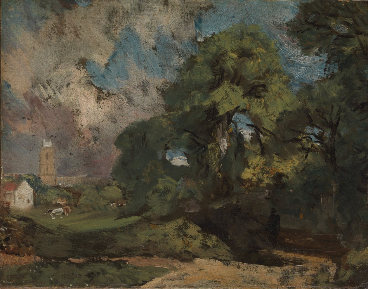 Stoke-by-Nayland, 1810-11 alkotó: John Constable
