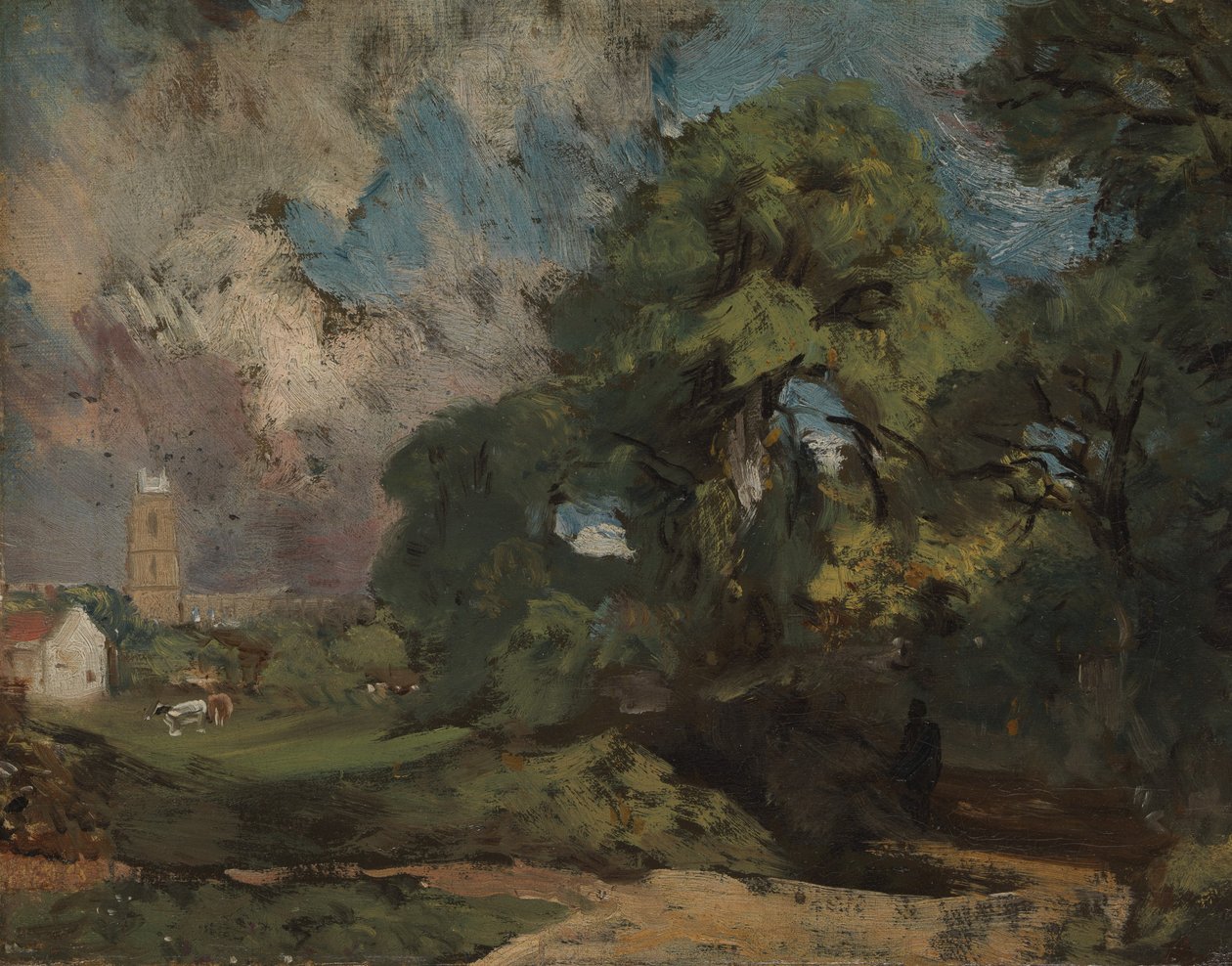 Stoke-by-Nayland, kb. 1810-11. alkotó: John Constable