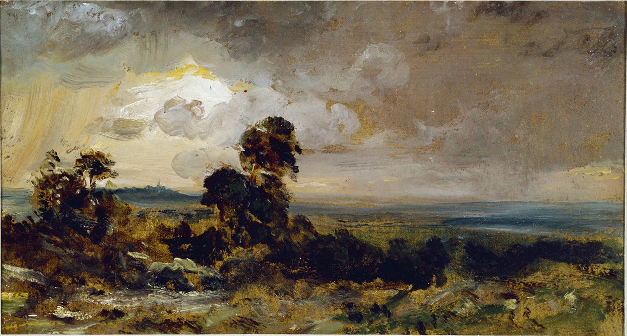 Viharos naplemente Hampsteadben (olaj, vászon alkotó: John Constable